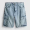Denim-Cargo-Shorts