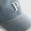 Denim-Kappe mit Initialen