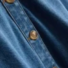 Denim-Shirt mit kurzen Ärmeln