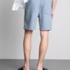 Denim-Shorts mit strukturiertem Kordelzug