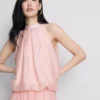 Die drapierte Halter-Bluse «Air Flow» von The Edit