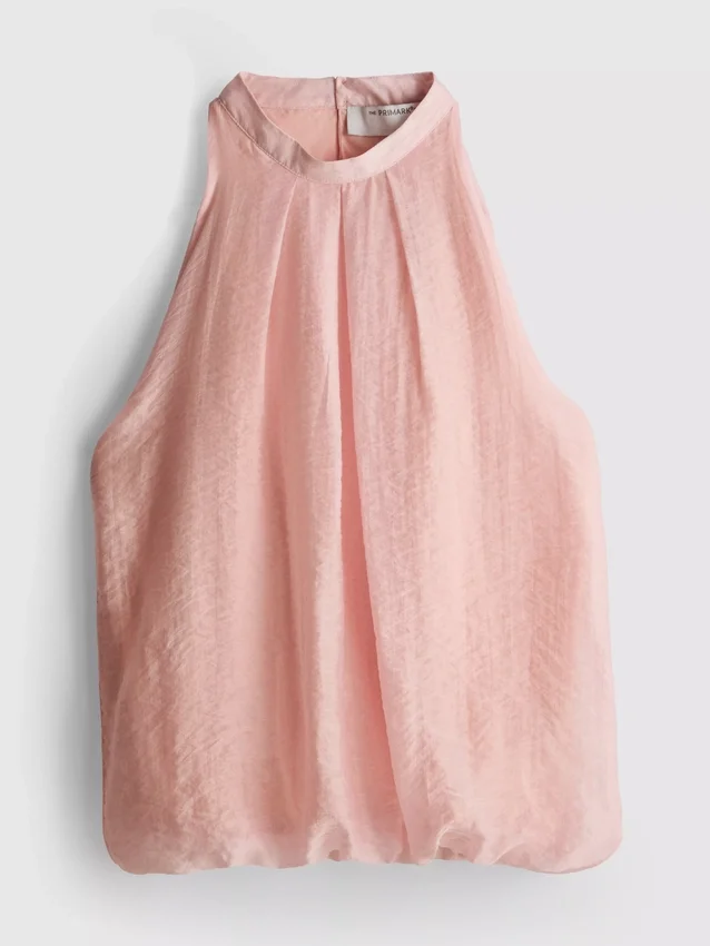 Die drapierte Halter-Bluse «Air Flow» von The Edit