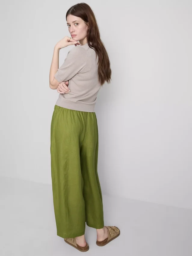 Die «Edit»-Leinenhose mit weitem Bein