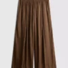 Die Satin-Hose mit weitem Bein von The Edit