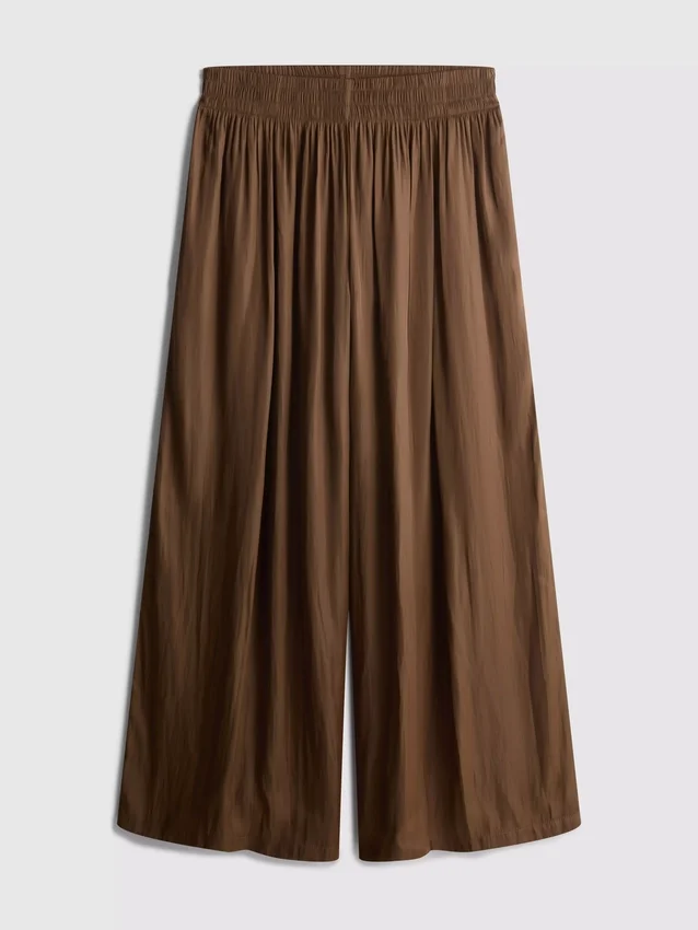 Die Satin-Hose mit weitem Bein von The Edit