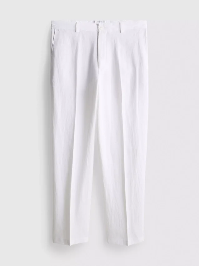 Die «The Edit»-Hose aus Leinenmischung im Relax-Stil