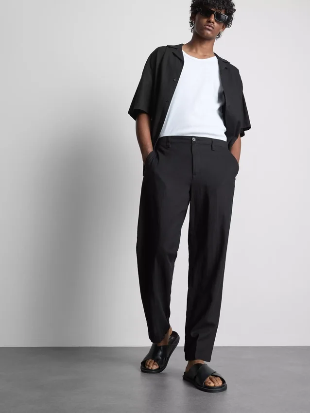 Die «The Edit»-Hose aus Leinenmischung im Relax-Stil