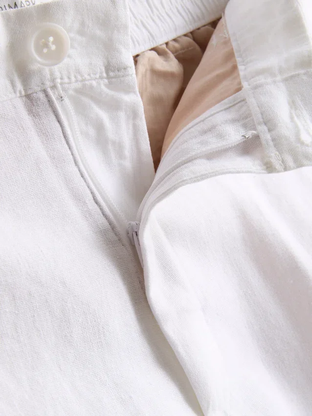 Die «The Edit»-Hose aus Leinenmischung im Relax-Stil