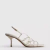 Die «The Edit»-Sandalen mit geflochtenem Stilettoabsatz
