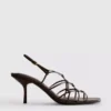 Die «The Edit»-Sandalen mit geflochtenem Stilettoabsatz