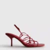 Die «The Edit»-Sandalen mit geflochtenem Stilettoabsatz