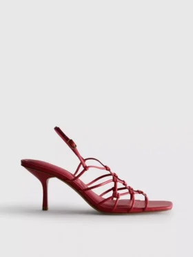 Die «The Edit»-Sandalen mit geflochtenem Stilettoabsatz