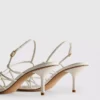 Die «The Edit»-Sandalen mit geflochtenem Stilettoabsatz