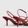 Die «The Edit»-Sandalen mit geflochtenem Stilettoabsatz
