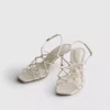 Die «The Edit»-Sandalen mit geflochtenem Stilettoabsatz
