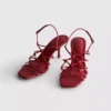 Die «The Edit»-Sandalen mit geflochtenem Stilettoabsatz