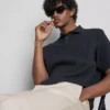 Die «The Edit» Slim-Fit-Hose mit Pfirsichstruktur