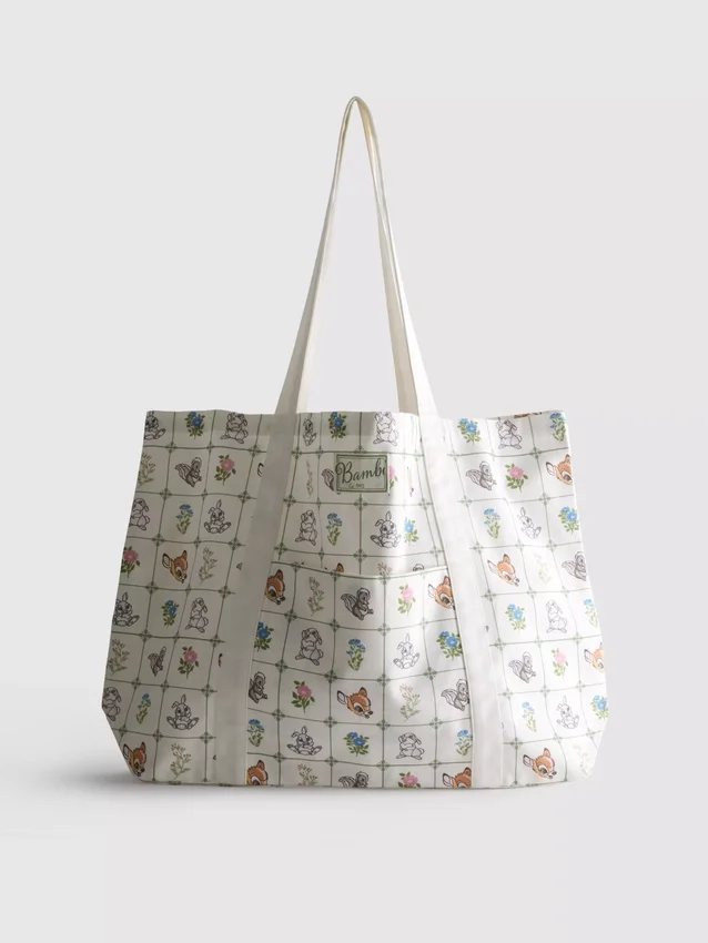 Disney Bambi XL-Tasche aus Baumwoll-Canvas
