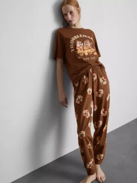 Disney-Baumwoll-Schlafanzug mit Chip und Dale