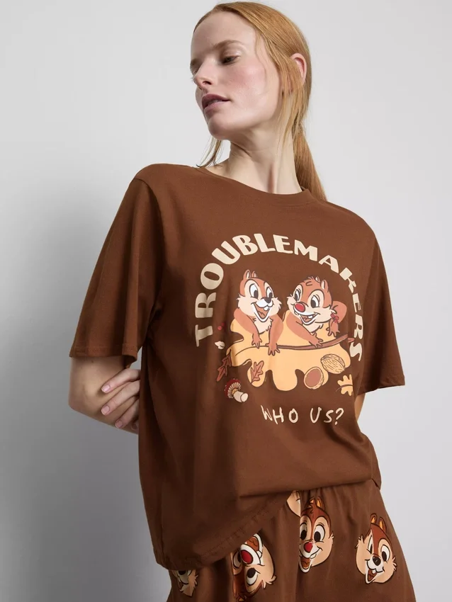Disney-Baumwoll-Schlafanzug mit Chip und Dale