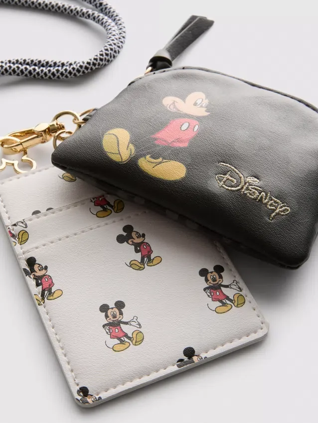 Disney-Mickey-Mouse-Geldbörse aus Kunstleder mit Umhängeband