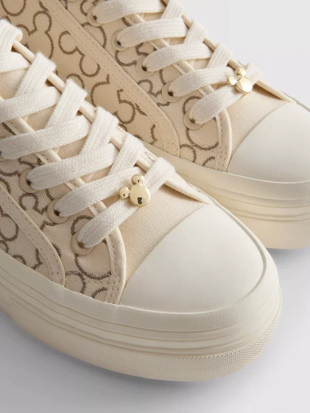 Disney-Mickey-Mouse-Plateausneaker aus Canvas
