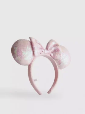 Disney Minnie-Maus-Stirnband mit Pailletten und Ohren
