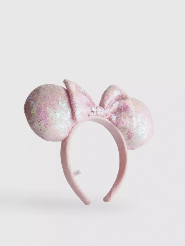 Disney Minnie-Maus-Stirnband mit Pailletten und Ohren