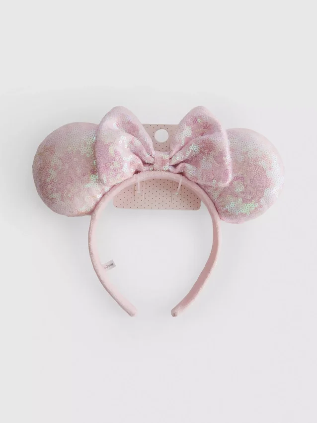 Disney Minnie-Maus-Stirnband mit Pailletten und Ohren