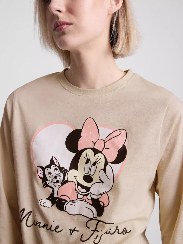 Disney Minnie-Mouse-Schlafanzug aus Baumwolle mit Aufdruck