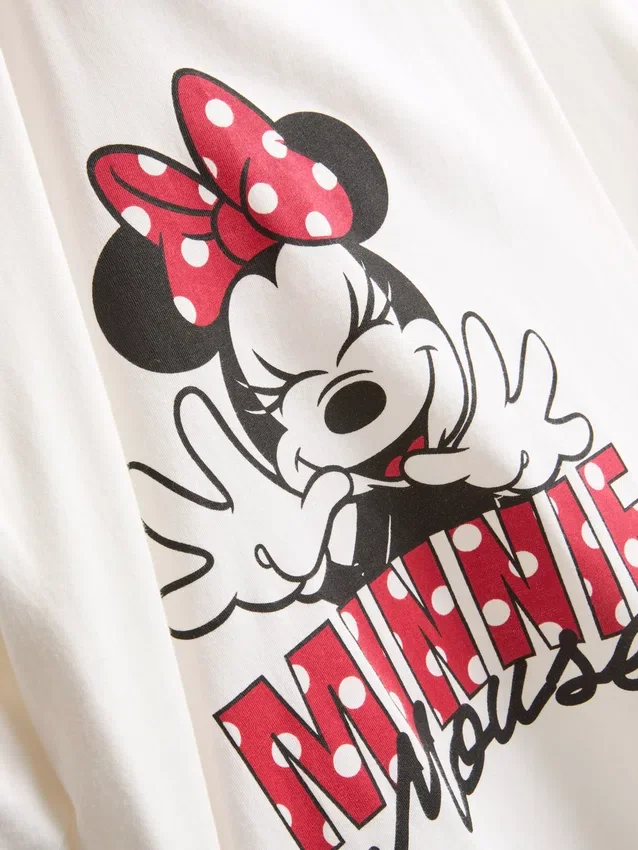 Disney Minnie-Mouse-Schlafanzug aus Baumwolle mit Aufdruck