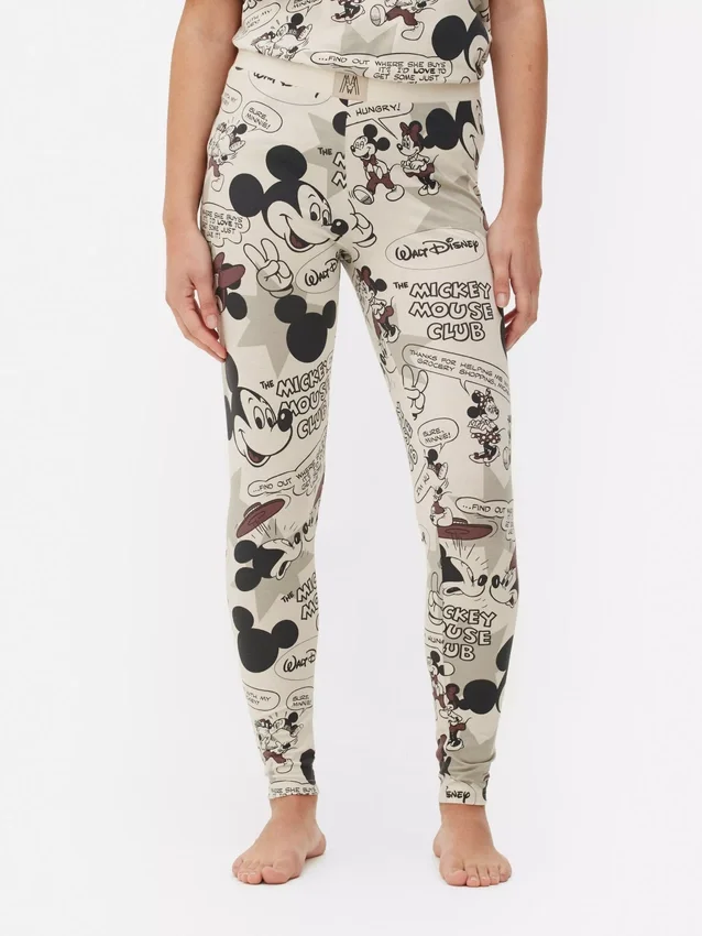 Disney's Mickey-Mouse-Retro-Comic-Schlafanzug-Leggings