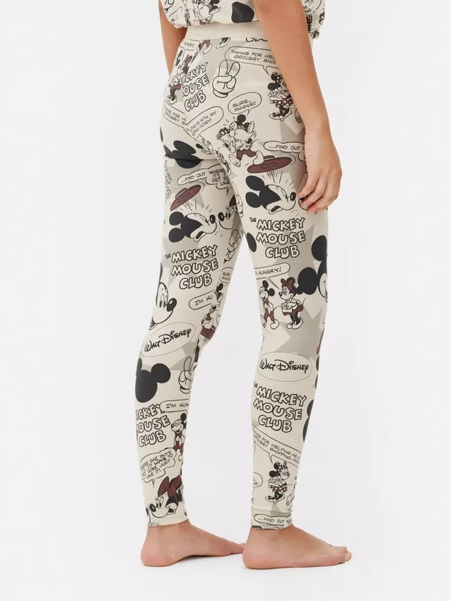 Disney's Mickey-Mouse-Retro-Comic-Schlafanzug-Leggings