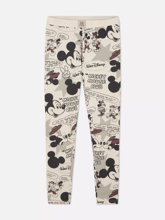 Disney's Mickey-Mouse-Retro-Comic-Schlafanzug-Leggings