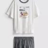Disney-Schlafanzug mit Mickey-Mouse-Motiv