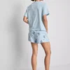 Disney Stitch Baumwoll-Schlafanzug mit Grafik, kurze Hose