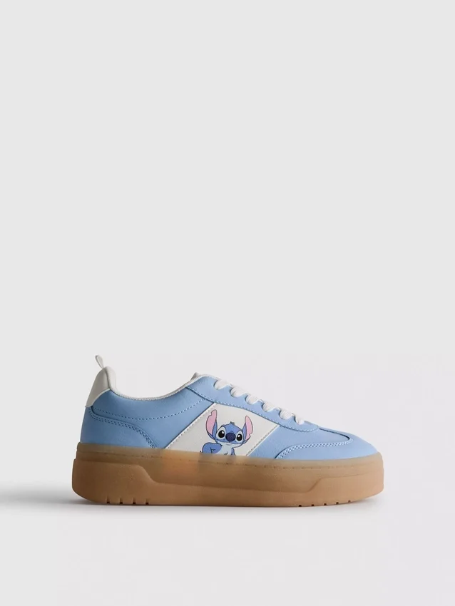 Disney-Stitch-Sneaker mit dicker Gummisohle