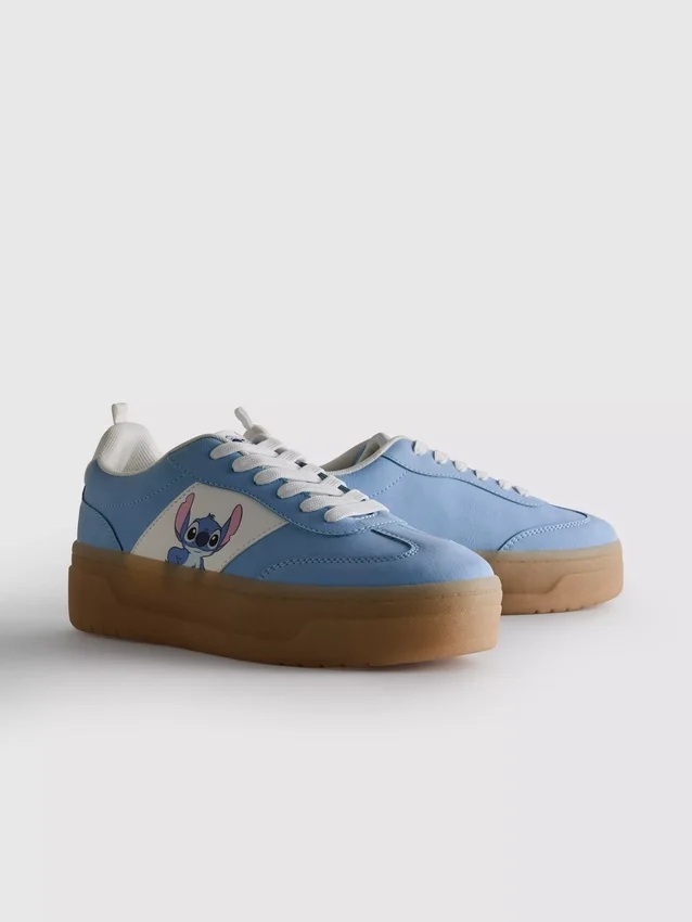Disney-Stitch-Sneaker mit dicker Gummisohle