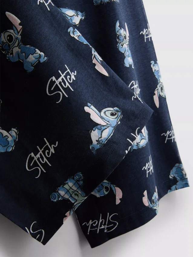 Disney-Stitch-T-Shirt-Schlafanzug
