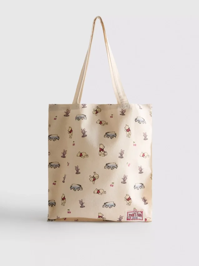 Disney Winnie-Puuh-Tragetasche aus Baumwoll-Canvas