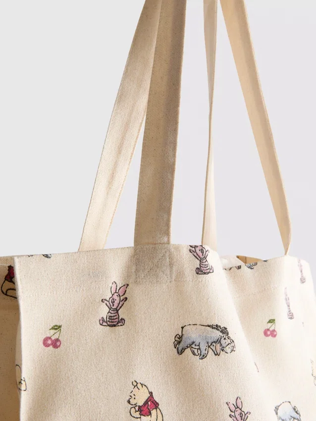 Disney Winnie-Puuh-Tragetasche aus Baumwoll-Canvas
