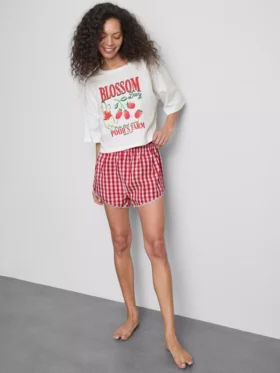 Disney Winnie-the-Pooh-Schlafanzug mit Gingham-Muster