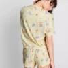 Disney Winnie-the-Pooh-Schlafanzug mit kurzen Shorts im Boyfriend-Stil