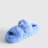 Disneys flauschige Hausschuhe mit zwei Riemen und Stitch-Motiv