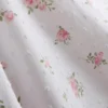 Dobby-Baumwoll-Schlafanzug-Top mit Blumenmuster