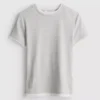 Doppellagiges T-Shirt mit Rundhalsausschnitt