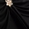 Drapierter Midi-Rock aus Mesh