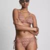 Dreieck-Bikini-Set mit seitlichen Bändern