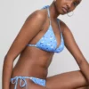 Dreieck-Bikini-Set mit seitlichen Bändern