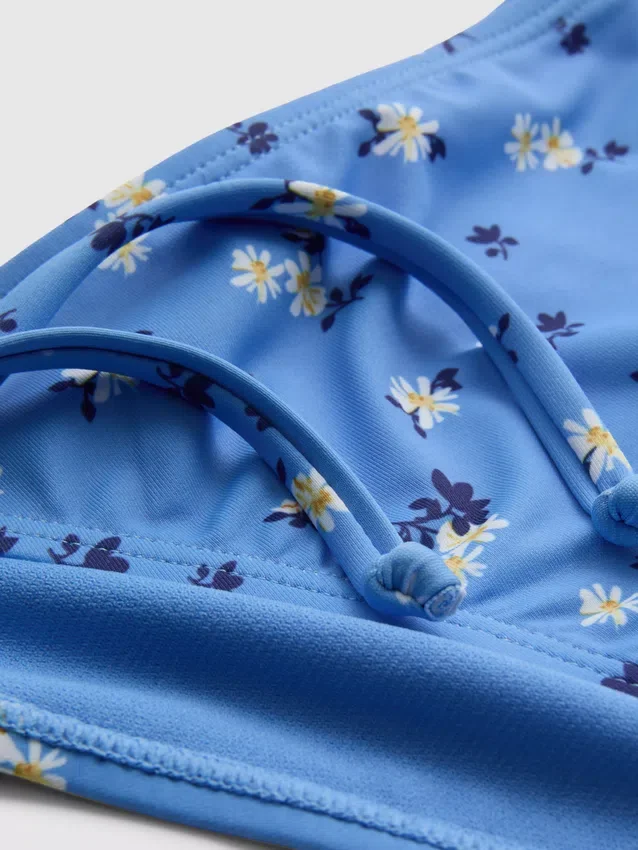 Dreieck-Bikini-Set mit seitlichen Bändern